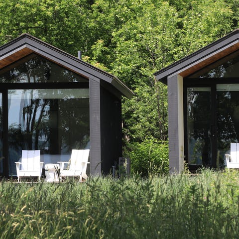 The River King cabins at Hutton Brickyards in King