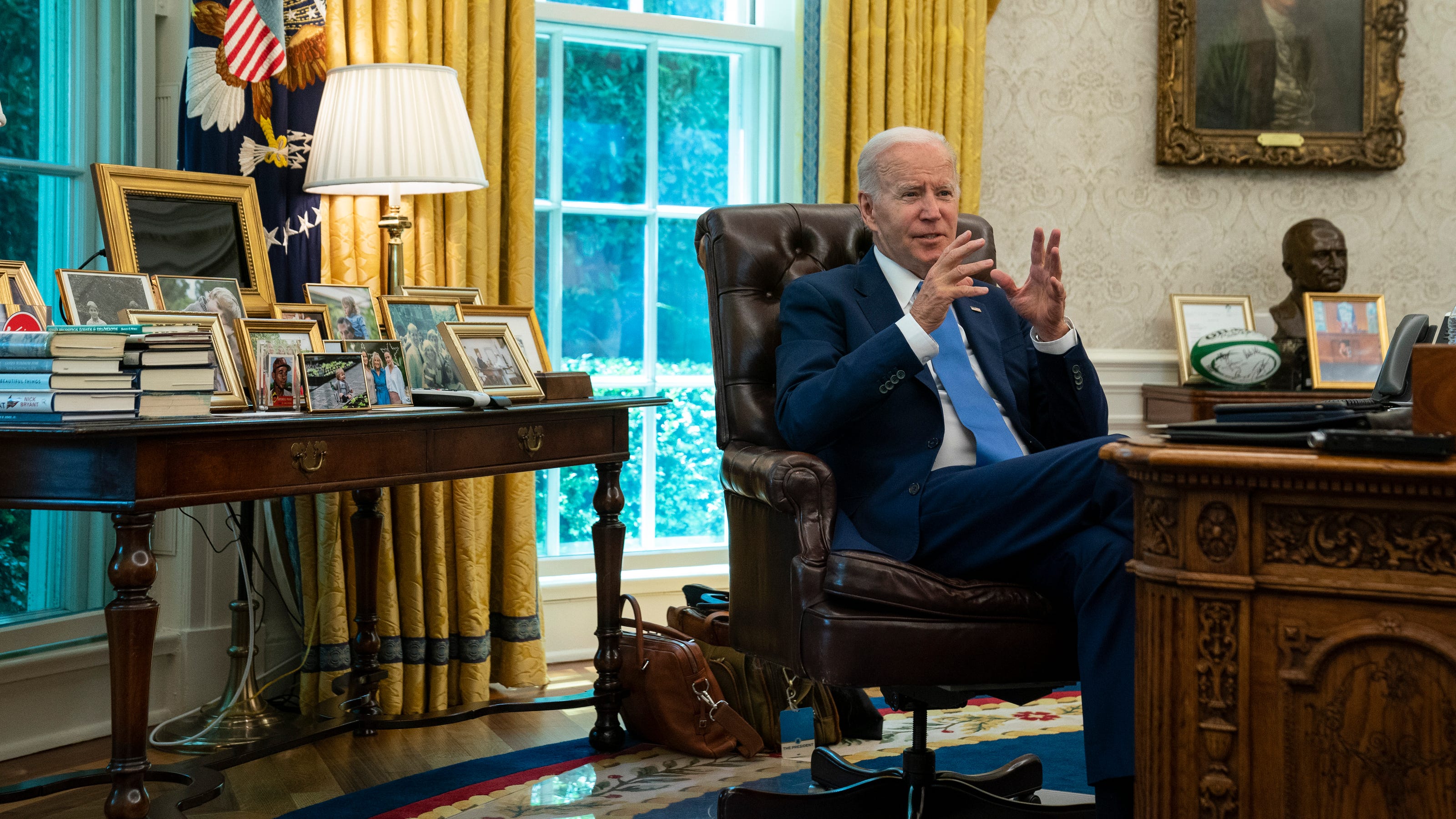 Fact check: Joe Biden was photographed often in the Oval Office