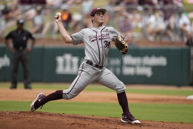 Texas A&M's Micah Dallas, who will start Sunday's game, beat Texas last year when he was at Texas Tech. He struck out eight Longhorns and allowed seven hits and one walk over 7 1/3 innings.