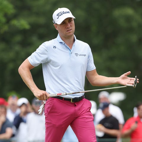 Justin Thomas during the third round of the U.S. O