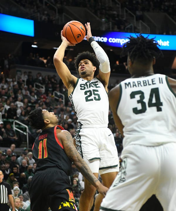Malik Hall is one of 11 Michigan State basketball players who will participate in the Moneyball Pro-Am.