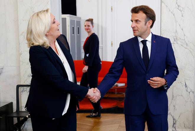 Macron mantém conversas pós-eleitorais com líderes partidários franceses