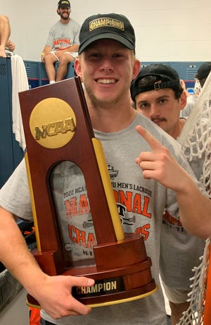 Brighton's Carson Taylor won the NCAA Division III lacrosse championship as a freshman with Rochester Institute of Technology.