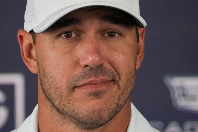 Brooks Koepka, speaking ahead of the PGA Championship in May, announced Wednesday that he will be joining the LIV Tour.