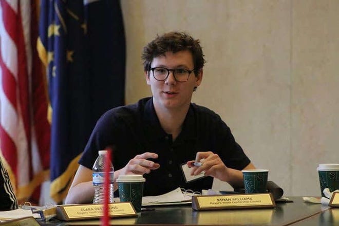 Ethan Williams was a charter member of the Mayor's Youth Leadership Council, where he advocated for the creation of community spaces, such as skateparks.