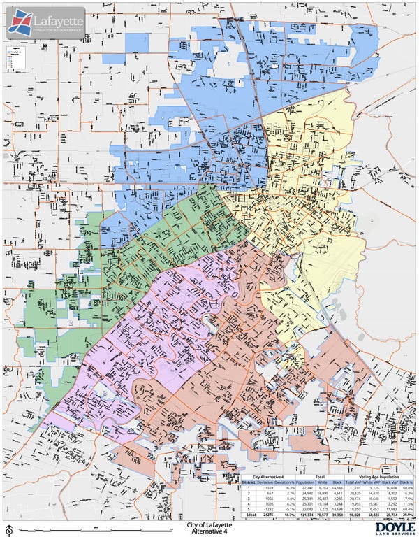 LCG picks redrawn district maps for Lafayette City and Parish