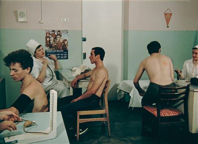 Men receiving treatment in "Chernobyl: The Lost Tapes."