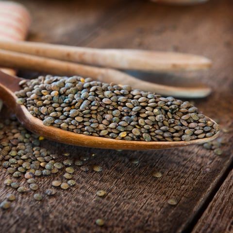 French lentils are the main protein in the recalle