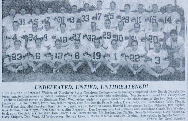 The 1953 Northern State football team is one of three in program history to have an undefeated season.