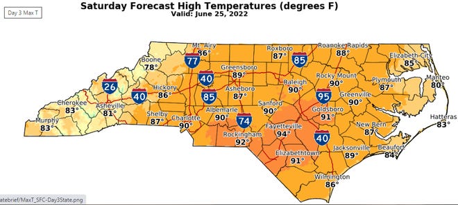 Temperatures this weekend will be close to normal in the Cape Fear region.