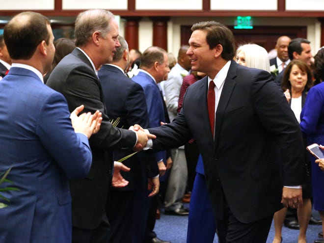 Gov. Ron DeSantis and Senate President Wilton Simpson