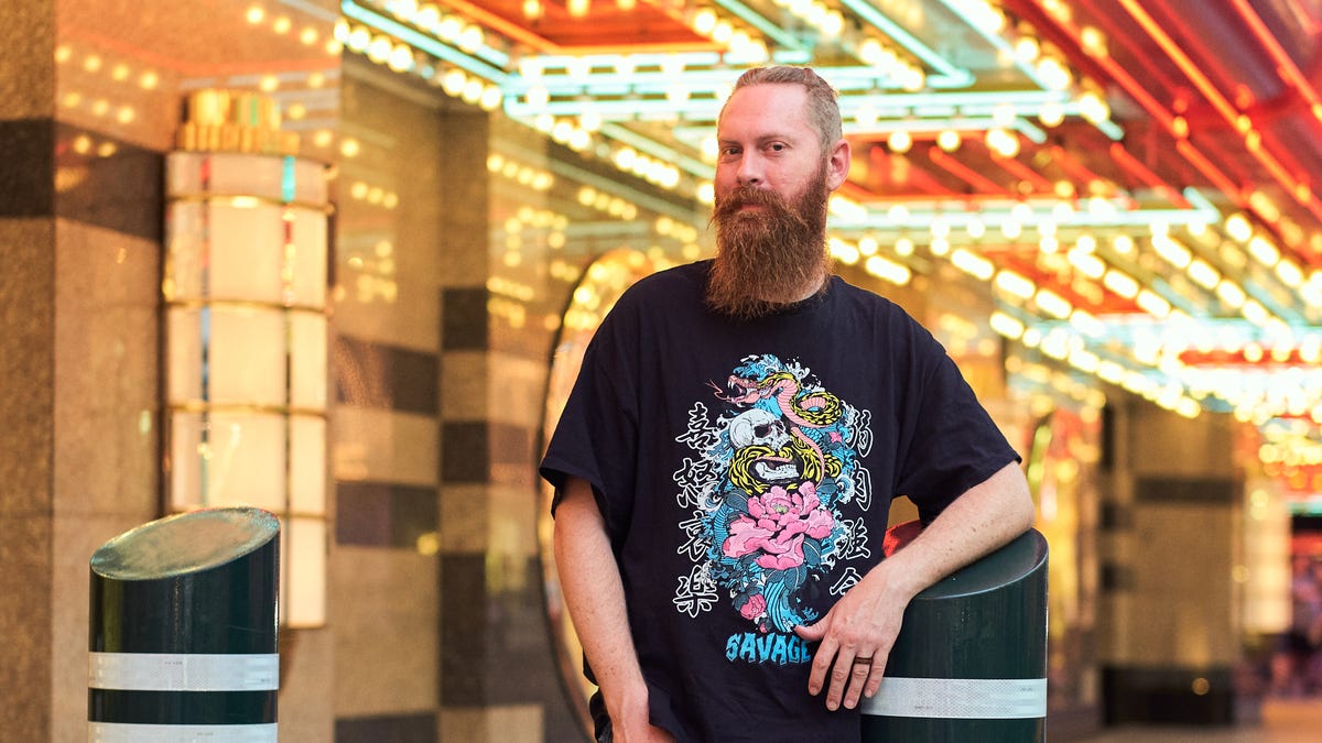 Daniel Westwood is a bartender at a Las Vegas bar.  Inflation is impacting service-sector workers as some consumers become stingier with tipping.