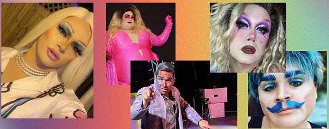 These drag performers will appear at Columbia County's first-ever drag show Wednesday.