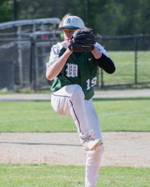 HOLDEN - Pete Joslyn, class of 2022, on the mound for the Wachusett Mountaineers.