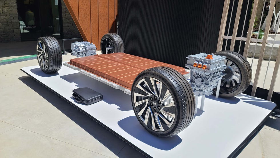 The 2023 Cadillac Lyriq EV sits on an 800-volt Ultium battery platform with 102 kWh battery.