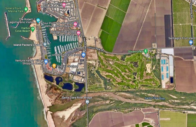 A bird-watcher on Sunday found a body in the Santa Clara River Estuary south of Ventura's Olivas Links golf course.