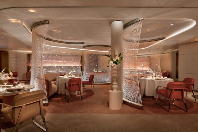 Le Voyage is Chef Daniel Boulud's first restaurant at sea, headlining the list of 32 on-board food and dining options.