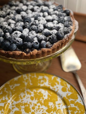 Kristen Coffield's blueberry kuchen