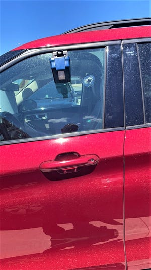 Three vehicles were shot out with a BB gun at a Watertown car dealership, according to the Watertown Police Department.