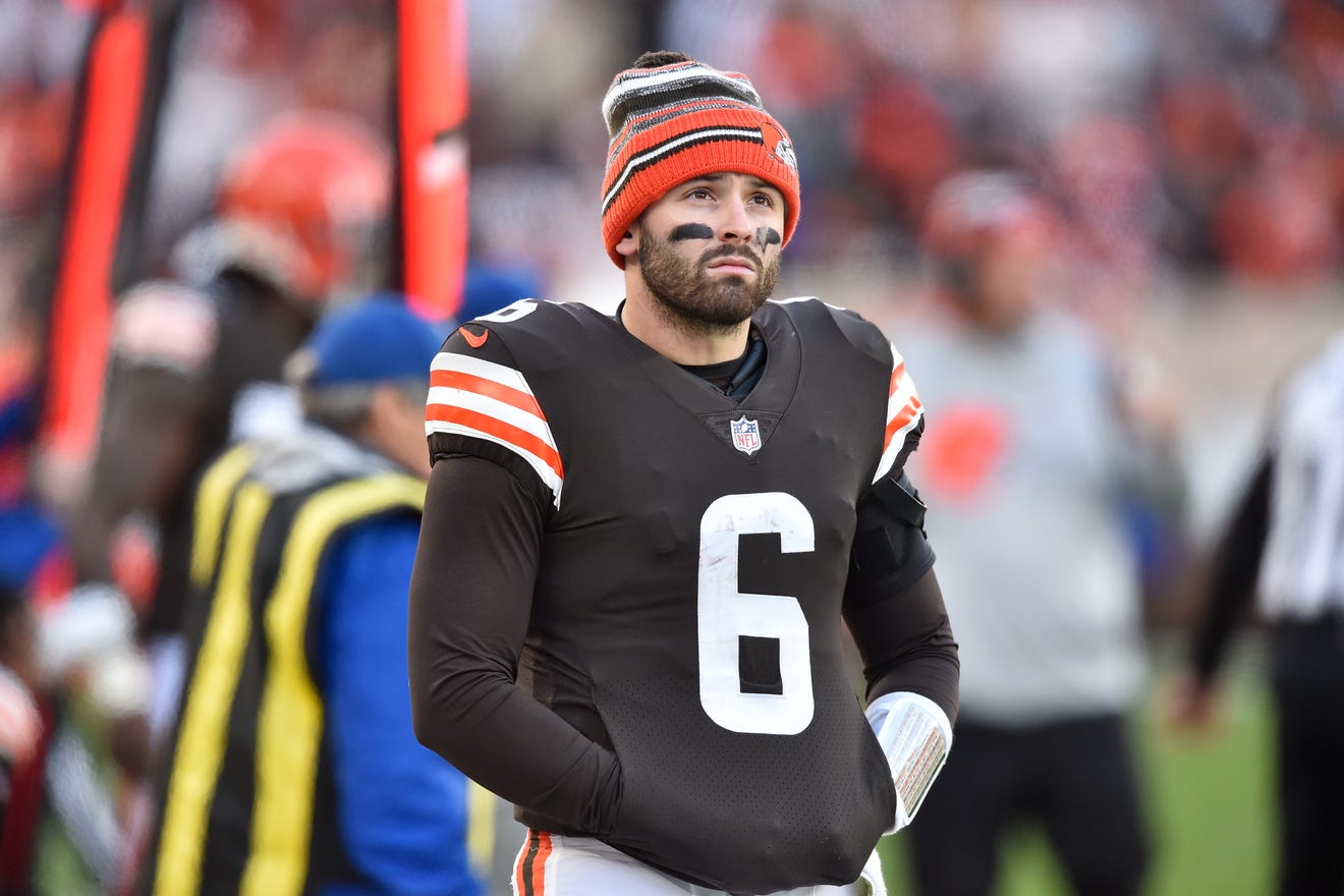 Baker Mayfield was traded Wednesday by the Browns, who moved on from the divisive quarterback months ago and finally sent him to the Carolina Panthers for a future draft pick.