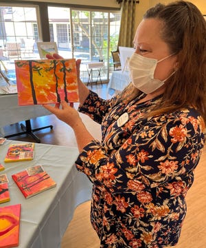 Madonna Gardens hosted an art exhibit showcasing works of art created by its assisted living and memory care residents on June 25, 2022.