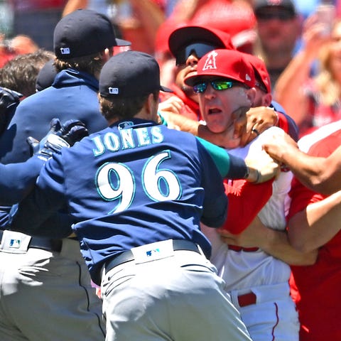 The Los Angeles Angels and Seattle Mariners cleare