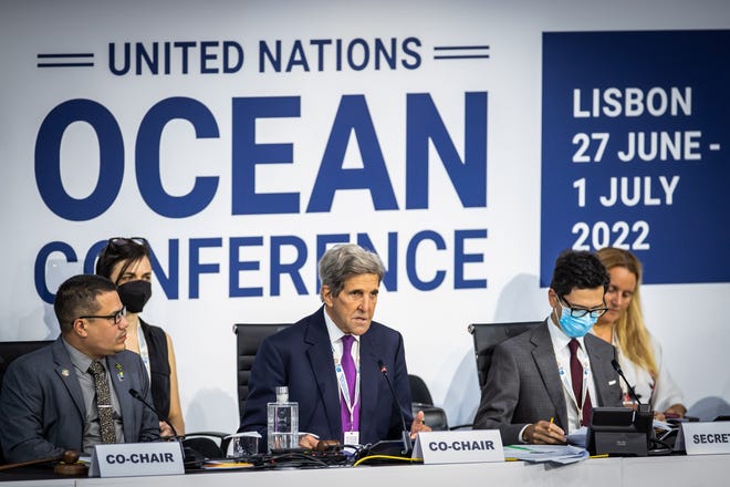 John Kerry está em Portugal anunciando que os EUA se juntam a uma aliança global contra a acidificação dos oceanos