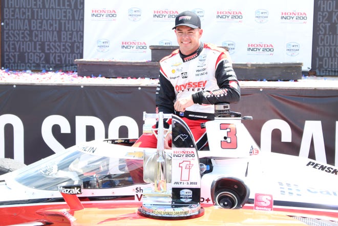 Scott McLaughlin won the Honda Indy 200 at Mid-Ohio on Sunday in Lexington.