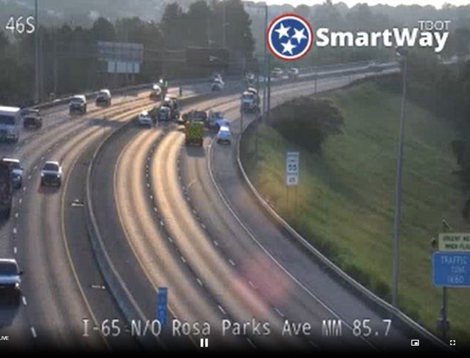 I-65 north was shut down near Rosa L. Parks Boulevard for several hours after a fatal wreck early Tuesday morning.