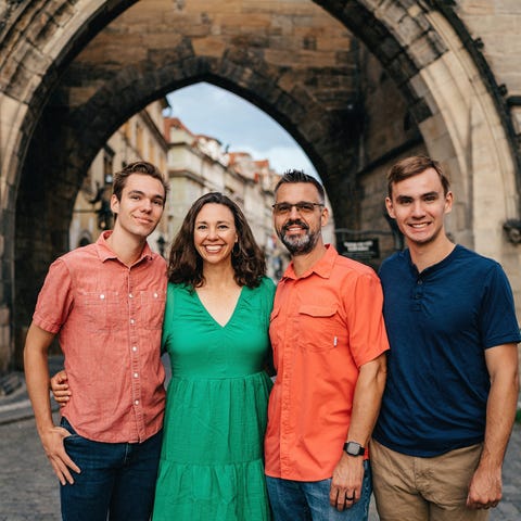(From left to right) Aidan J Fite, 19, Tiffany and