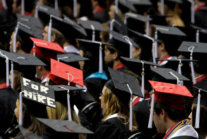 A graduation ceremony at the University of Alabama in Tuscaloosa in 2011.