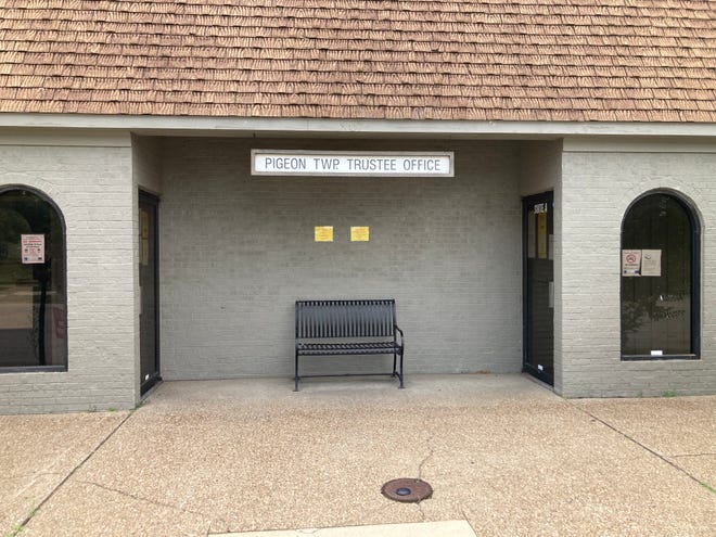 The Pigeon Township trustee's office at 907 SE 8th St. in Evansville.