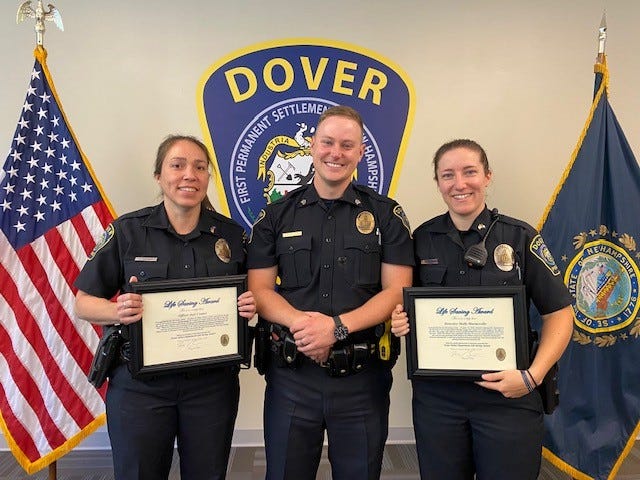 Dover NH police officers credited with saving suicidal teen