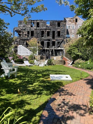 The Verandah House bed and breakfast on Nantucket was a burned shell on Sunday, July 10, following an early morning fire on Saturday. No one from the inn was injured but three firefighters received medical care, according to the Nantucket Fire Department.