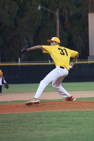 Amir Asghar (Bethune-Cookman) pitches for the Lightning on July 9, 2022 in a doubleheader.