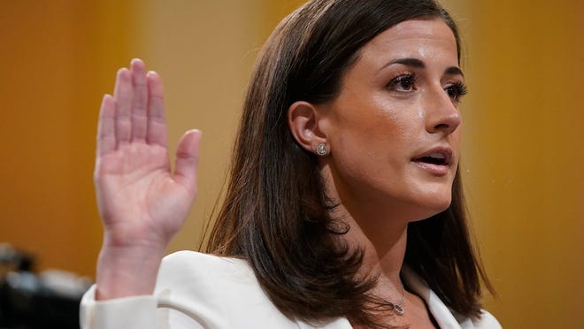 Cassidy Hutchinson testifies before the January 6th commission.