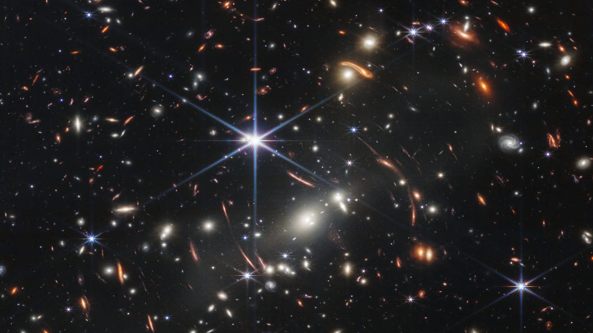 The first image from the James Webb Space Telescope shows thousands of galaxies, the deepest and sharpest image of the early universe ever taken.