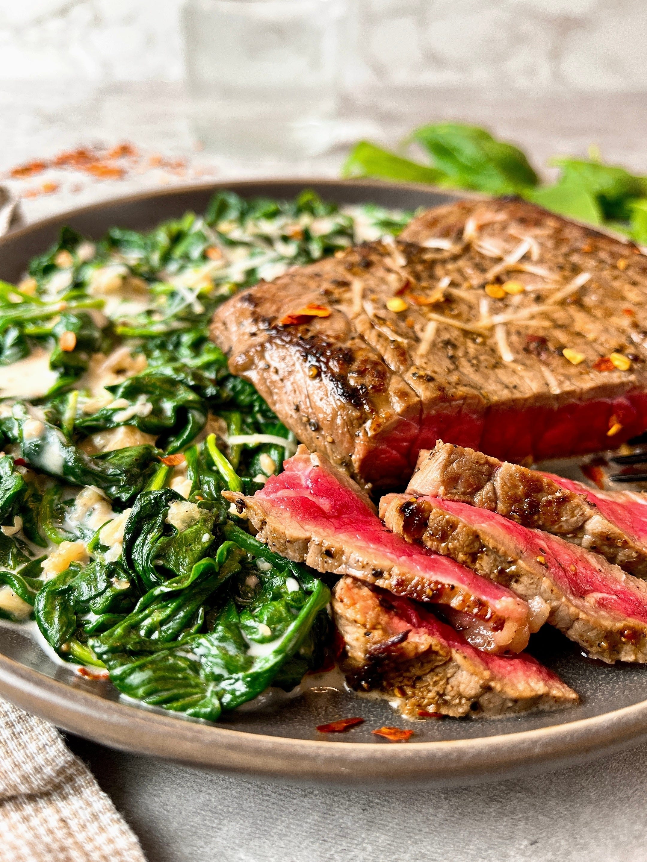 Steak Florentine is a hearty low-carb main that's packed with flavor.