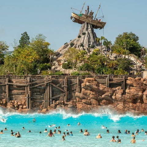 Typhoon Lagoon's surf pool offers 6-foot swells.