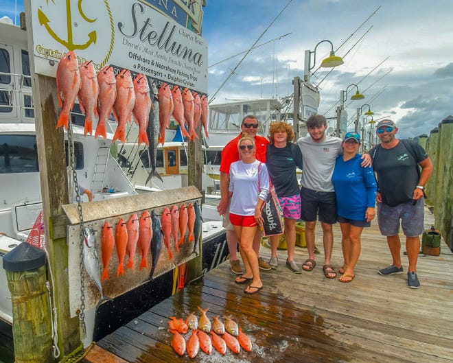 Anglers fishing with Capt. Judah Barbee on the Stelluna loaded up on mingo, red snapper and more on a recent trip out of Destin.