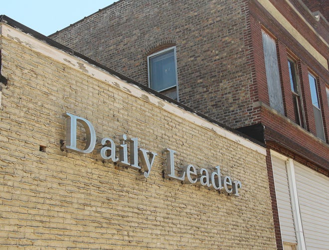 The former Daily Leader buildings — 318 N. Main St., left, and 314 N. Main St. — housed the Daily Leader offices for more than a century. The Leader has moved to 512 N. Locust St.