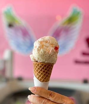 Jupiter's Rosa Ice Cream makes their frozen desserts in small batches with no added sugar and all-natural ingredients.