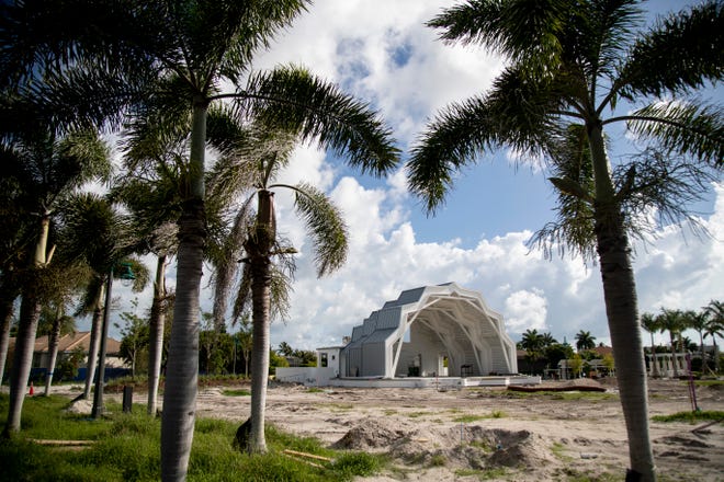 A bandshell is being added at Veterans Community Park on Marco Island. It is the centerpiece of the park upgrades.