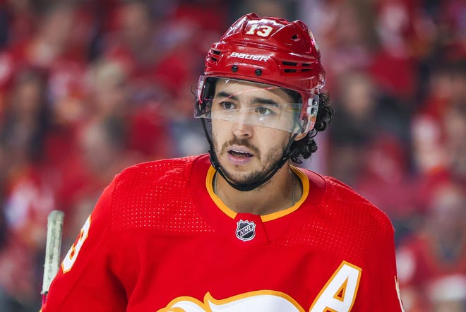 Calgary Flames winger Johnny Gaudreau had a career-best 115 points last season.