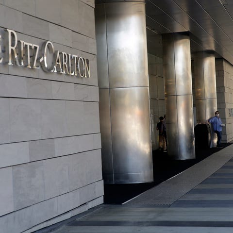 The exterior of the Ritz-Carlton is seen Tuesday, 