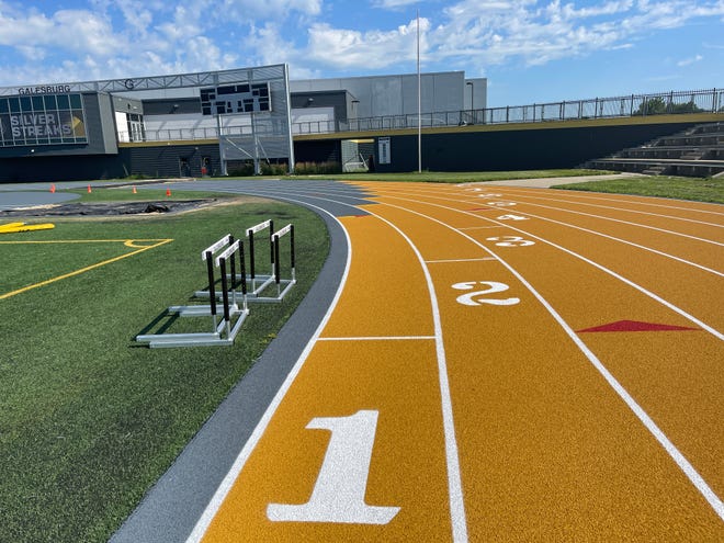 Galesburg High School's track has a new running surface. The cost of the project was $289,325 and it was approved at the February school board meeting.