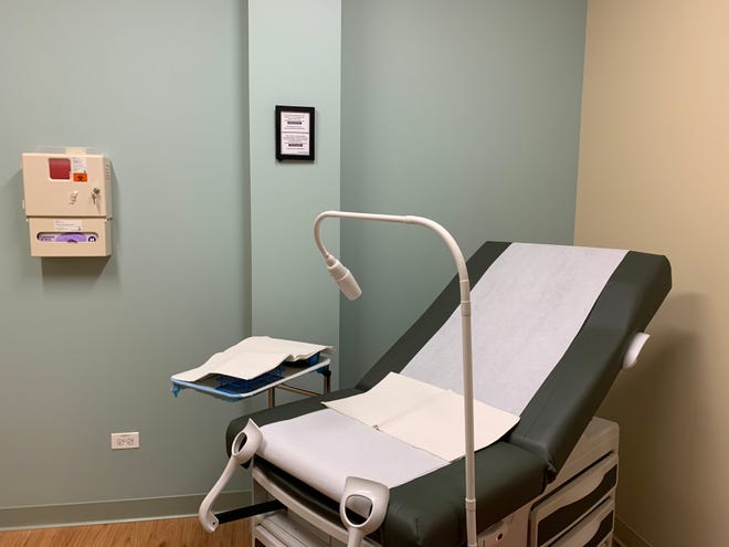 An exam room in the Planned Parenthood of Illinois' Waukegan clinic.