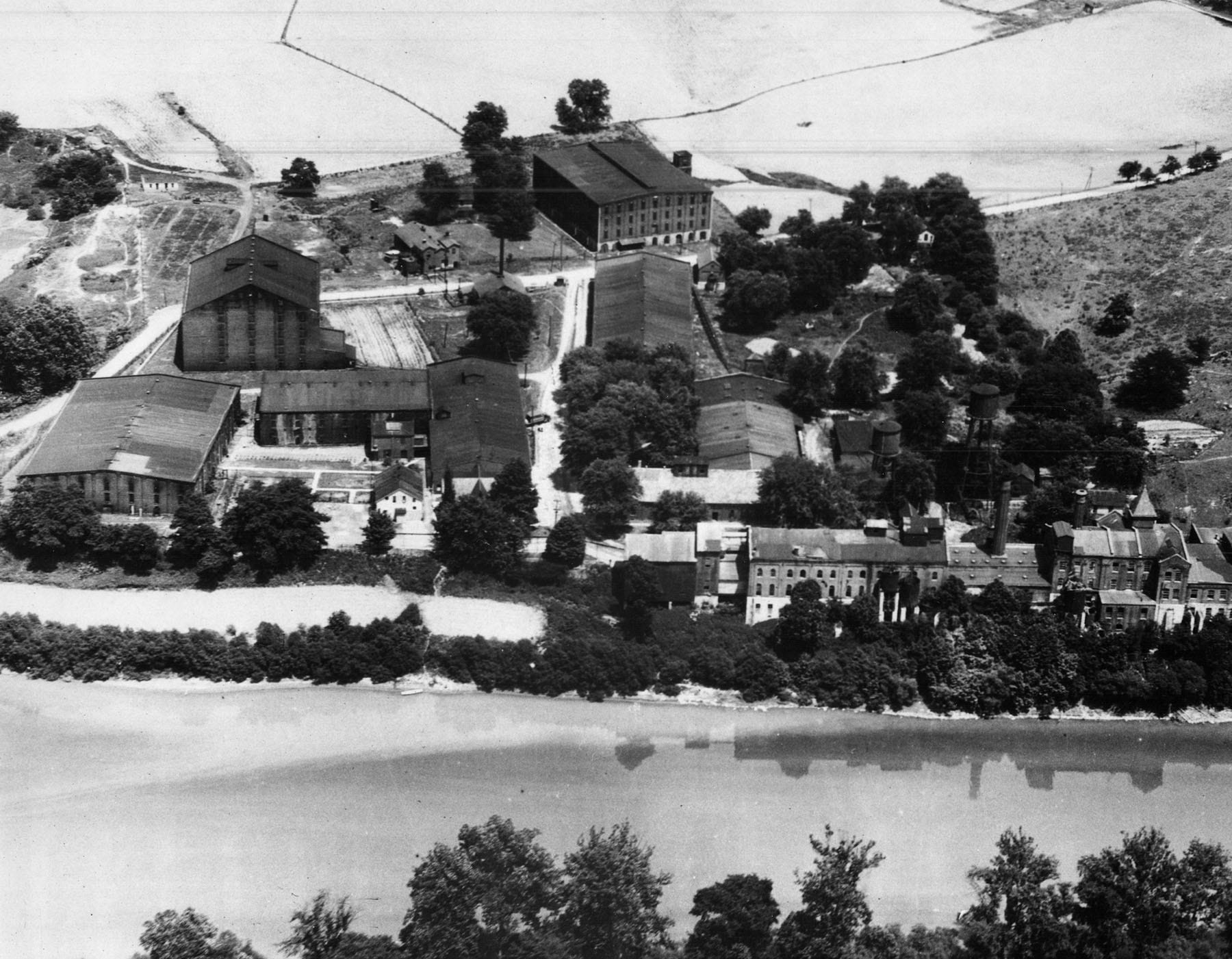 The historic Buffalo Trace Distillery as it looked during Prohibition.