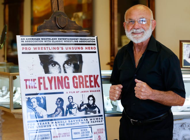 Manoli Savvenas, formerly known as pro wrestler "The Flying Greek," is the subject of a Springfield-produced documentary showing Sunday, July 17 at The Moxie. Proceeds will support the nonprofit theater and aspiring local documentarians.