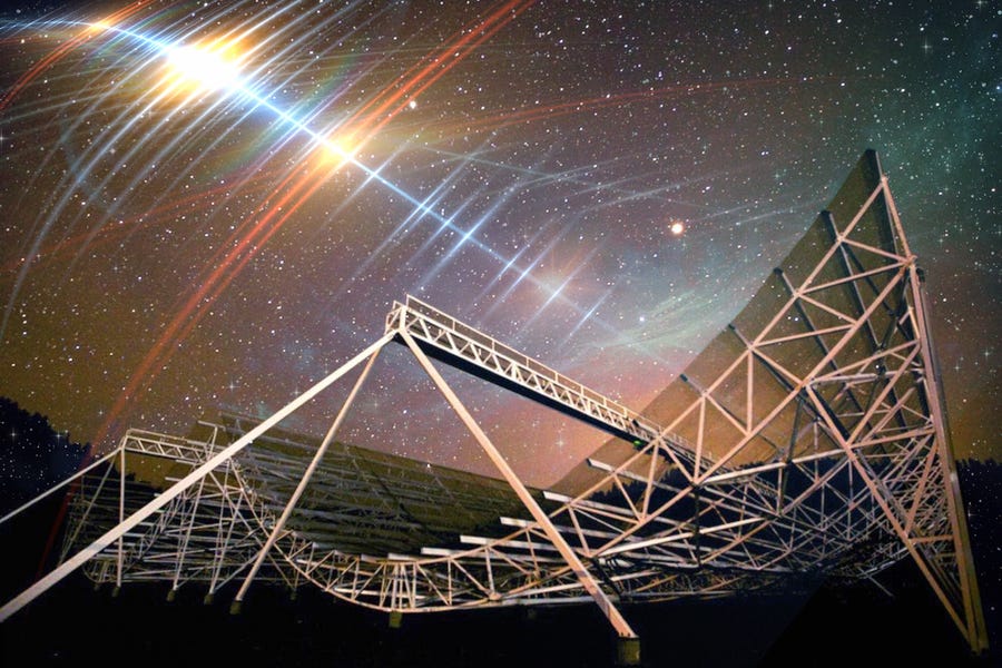 Using the CHIME large radio telescope, astronomers detected a persistent radio signal from a far-off galaxy that appears to flash with surprising regularity.
